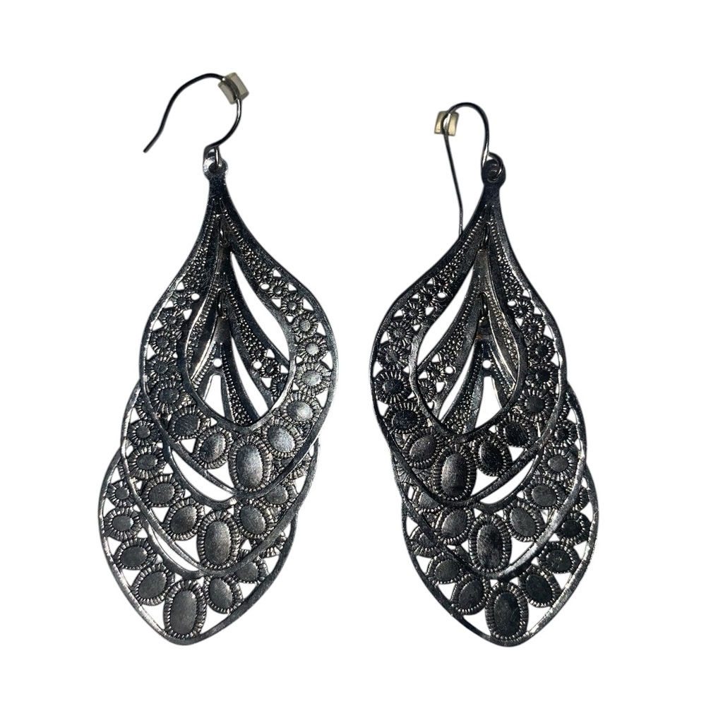 3 Sets - Elegant Tier & Hoop Earrings